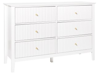 Komoda 6 szuflad ASSISI Biały