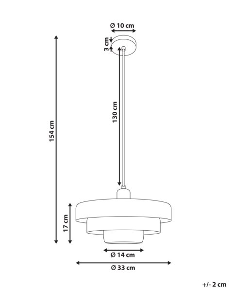 Lampa wisząca KOLGA Metal Czarny