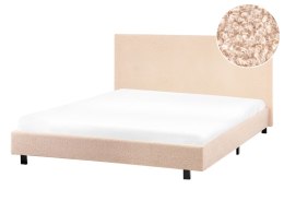 Łóżko Boucle ALBI 140 x 200 cm Beżowy