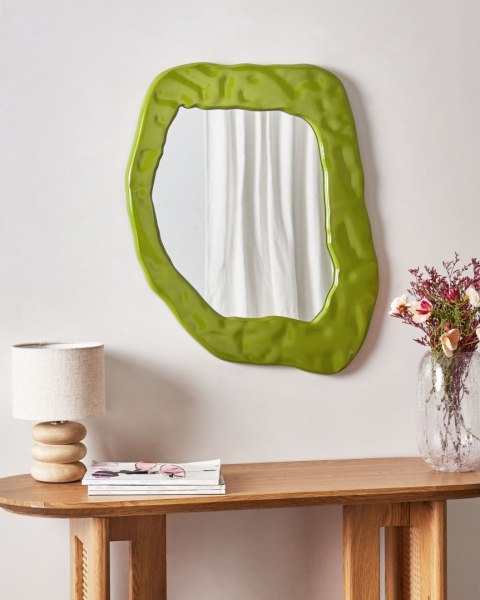Lustro ścienne MARTYRE 57 cm 74 cm Zielony