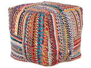 Puf MEKHTAR Bawełna Kolorowy 40 cm 40 cm 40 cm