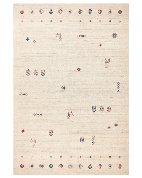 Dywan SULUCA Beżowy 200 x 300 cm Wełna Gabbeh