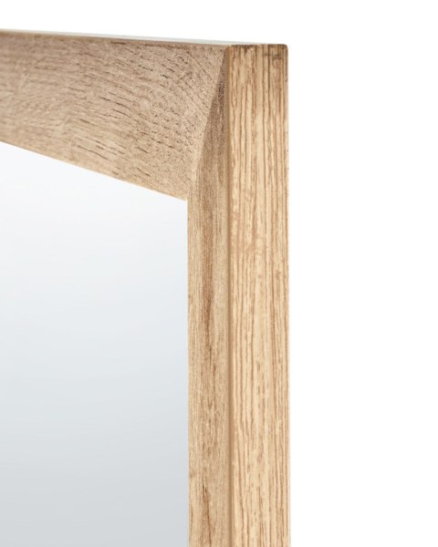 Lustro ścienne ROSELL 60 cm 60 cm MDF Jasnobrązowy