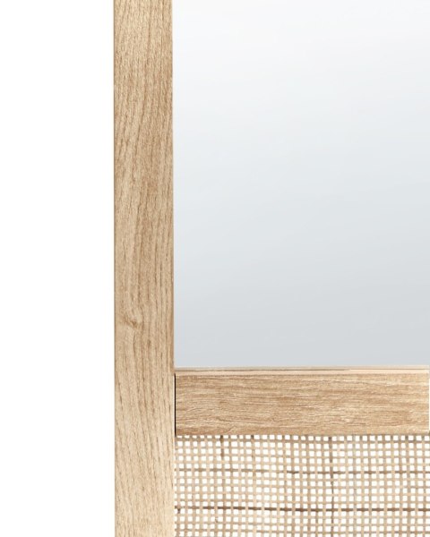 Lustro ścienne ROSELL 60 cm 60 cm MDF Jasnobrązowy