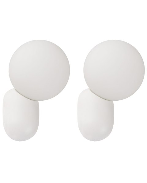 Zestaw 2 lamp ściennych HELME Biały