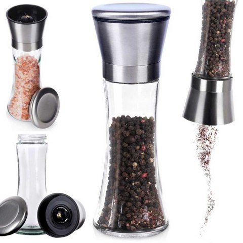 Ręczny Młynek Do Pieprzu I Soli Szklany 259368
