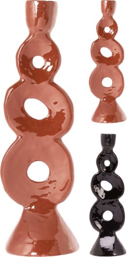 ŚWIECZNIK SZKLIWIONY 25CM 2 RODZAJE