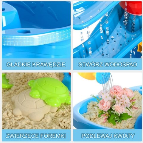 WOOPIE Stolik Wodny XL Zabawa Wodą i Piaskiem 37 el. Lumarko!
