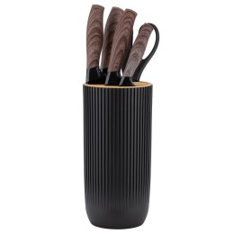 Zestaw Noży Kuchennych Z Tasakiem W Stojaku E-6309