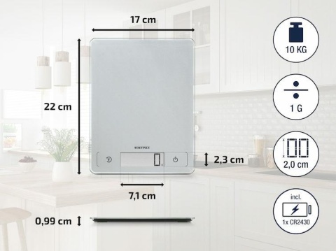 Leifheit Soehnle Waga Kuchenna Page Comfort 300 Slim 61504..