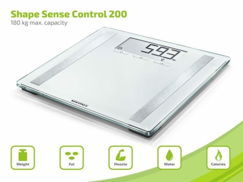 Leifheit Soehnle Waga Łazienkowa Analityczna Shape Sense Control 200 63858..