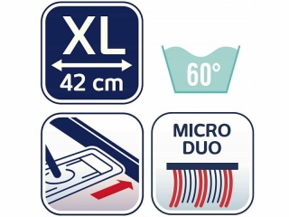 Wkład Do Mopa płaskiego Profi XL Micro Duo 55126 Leifheit