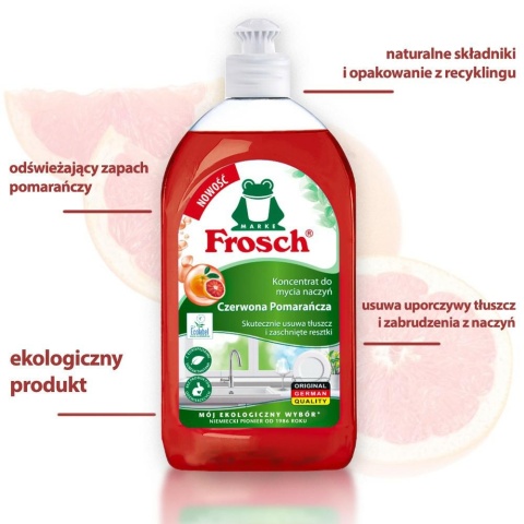Frosch Koncentrat Do Naczyń Czerwona Pomarańcza 500ml..
