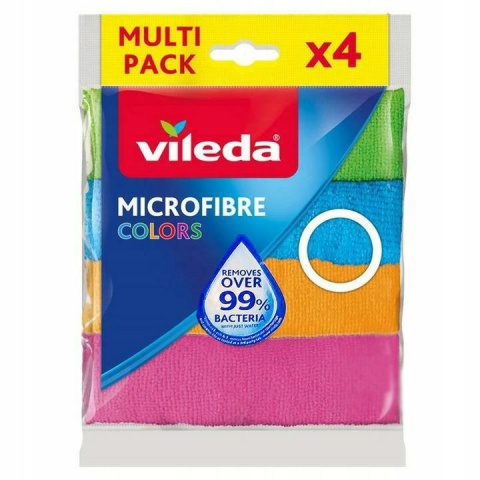 Vileda Ścierka Microfibra Color 4szt 155717