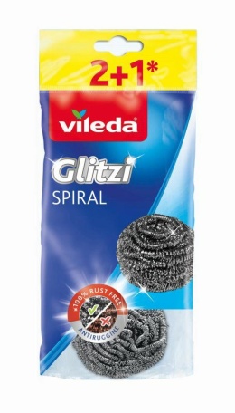Vileda Zmywak Inox Spirale Glitzi 2+1 105176