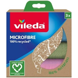 Vileda Ścierka Mikrofibra 100% Recycled 3 szt 168310