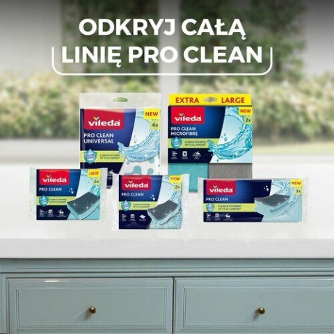 Vileda Ścierka Pro Clean Uniwersalna 4szt 179370..