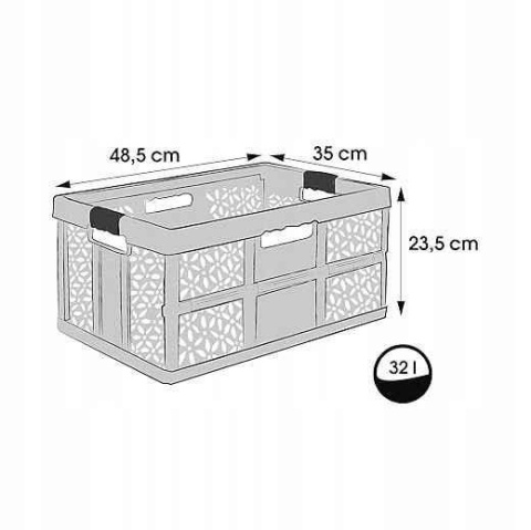 Keeeper Lea Kosz Składany Na Zakupy 32l Nordic Red 102964..