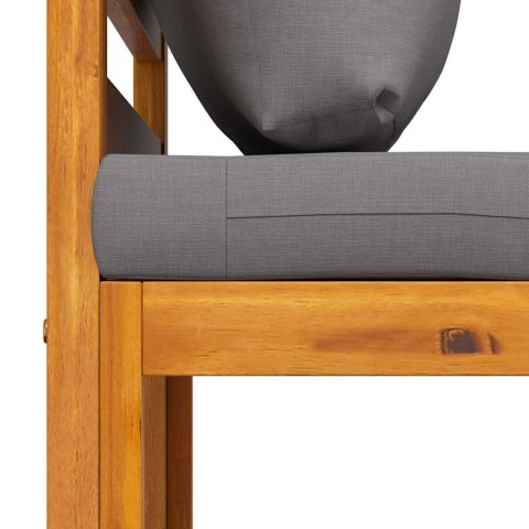  Moduł sofy środkowej z ciemnoszarą poduszką, drewno akacjowe Lumarko!