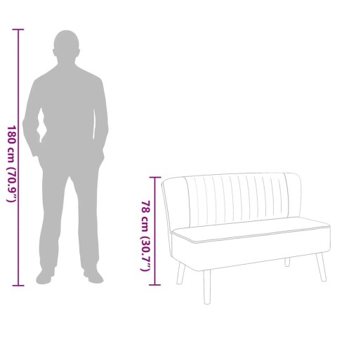  Sofa 117x55,5x77 cm, jasnozielony materiał Lumarko!