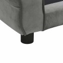  Sofa dla psa, ciemnoszara, 72x45x30 cm, pluszowa Lumarko!