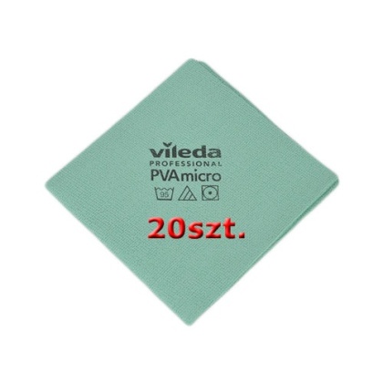 Vileda Zestaw Ścierka Pva Micro Zielona 20szt Vileda Professional