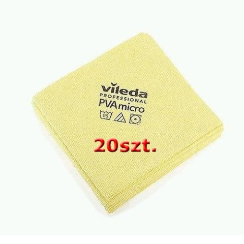 Vileda Zestaw Ścierka Pva Micro Żółta 20szt Vileda Professional