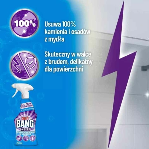Cillit Bang Expert Spray Czystość I Połysk W Łazience Spray 750ml Niebieski..