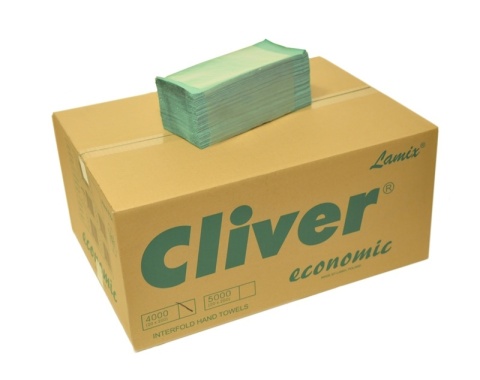 Cliver Ręcznik ZZ Zielony 4000 Economic