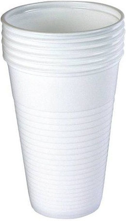 Kubek Plastikowy Jednorazowy Biały Do Zimnych Napojów 200ml 100szt