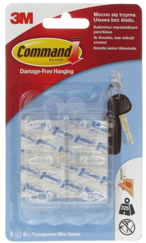 3M Command Haczyki 6 szt Plastikowe 17006 3M