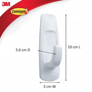 3M Command Hak 1szt Biały 2,2kg 17003..