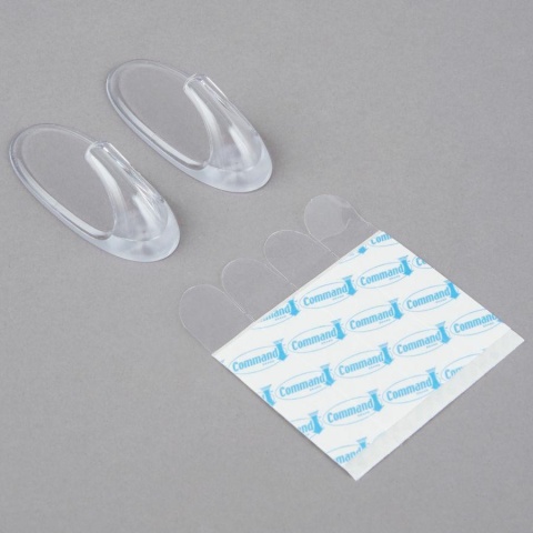 Haki Na Drzwi 2szt Command Outdoor Plastikowe Transparentne 17091 3M