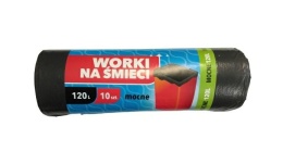Worki Na Śmieci Mocne Horeca 120l 10szt Grafit..