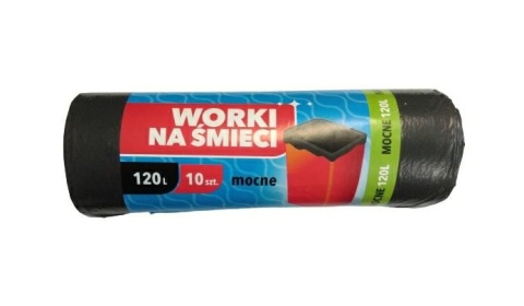 Worki Na Śmieci Mocne Horeca 120l 10szt Grafit..