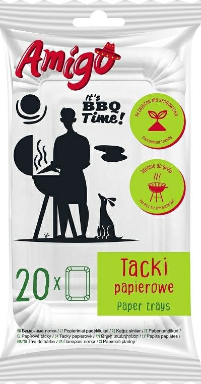 Gosia Amigo Jednorazowe Tacki Papierowe 20szt 6223..