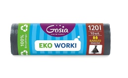 Gosia Worki Na Śmieci Eko 120l 10szt Grafit 8275