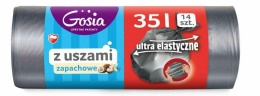 Gosia Worki Na Śmieci Eko 35l Taśma 15szt Grafit 6734