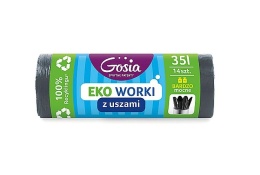 Gosia Worki Na Śmieci Eko 35l Uszy 14szt Grafit 6848