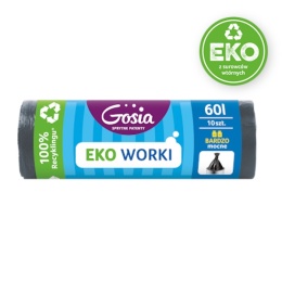 Gosia Worki Na Śmieci Eko 60l 10szt Czarne 8273..