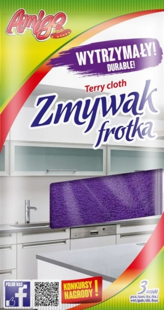 Gosia Amigo Zmywak Gąbkowy Frotka 3szt 5289