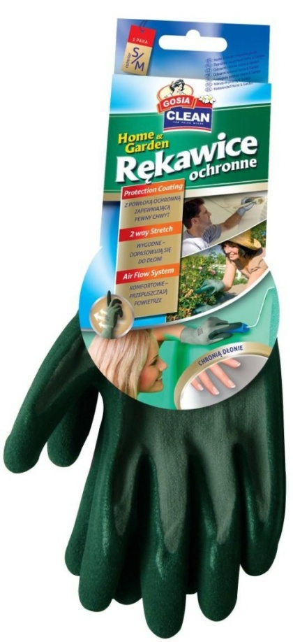 Gosia Rękawice Ochronne S/M Zielone Home Garden 2937