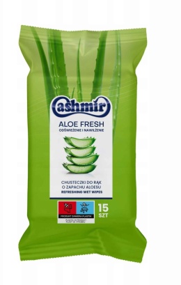 Cashmir Chusteczki Nawilżane Do Rąk 15szt Aloe Fresh..