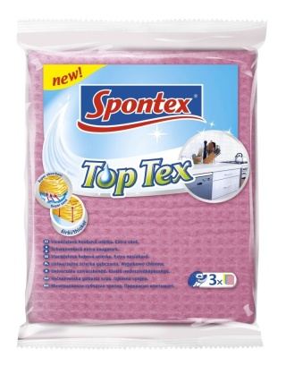 Spontex Ścierka Gąbkowa Top Tex 3szt 97042163