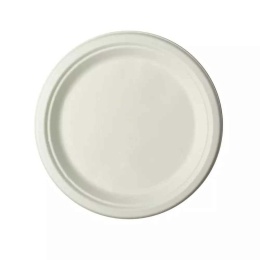 Talerz Natura Biały Z Trzciny Cukrowej 17cm 50szt..