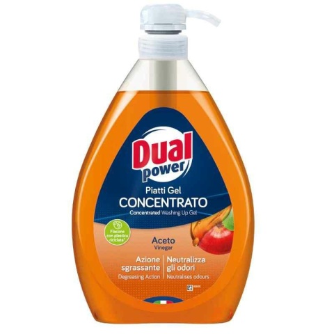 Dual Power Koncentrat Do Mycia Naczyń Aceto Vinegre 1l Pompka..