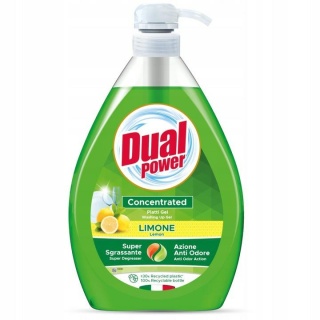 Dual Power Koncentrat Do Mycia Naczyń Limone 1l Pompka..