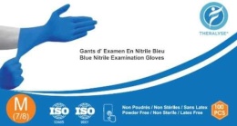 Rękawice Nitrylowe 100szt M Niebieskie Rozmiar..