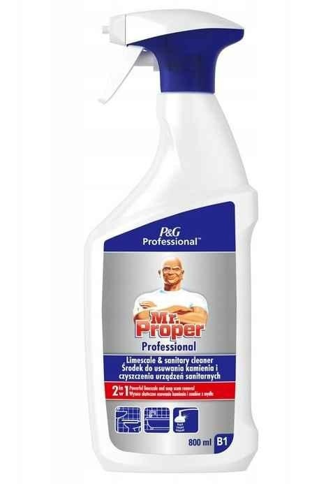 Mr.Proper 800ml Środek Do Usuwania Kamienia I Czyszczenia Urządzeń Sanitarnych..