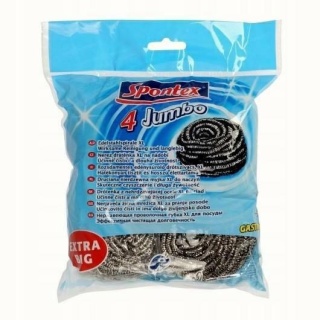 Spontex Zmywak Spiralny Inox Jumbo 4szt 00397..